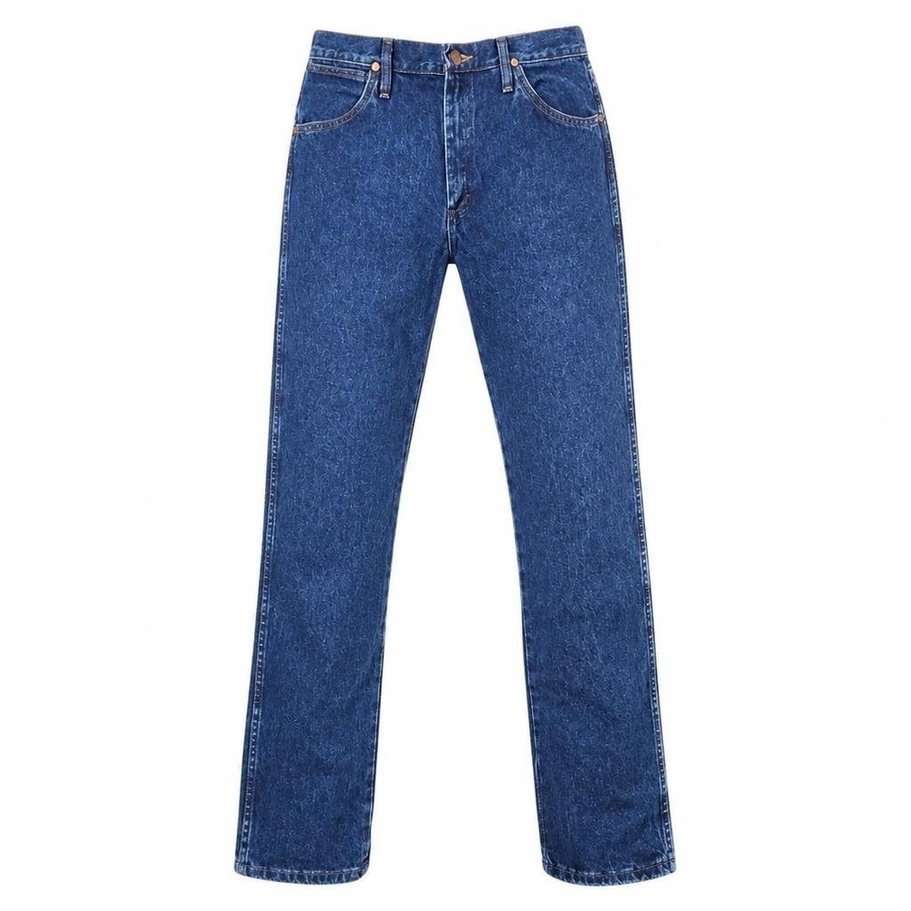Wrangler 13MWZ Jeans Mens 35x32 Blue Denim Cowboy Cut Workwear Western Rodeo